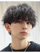 ノイズオオサカ 梅田店(NOISM OSAKA)&nbsp;ビジネスショートメンズマッシュツイストパーマツーブロック
