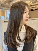 マッシュ チャヤマチ(MASHU chayamachi) 柔らか透明感/ブリーチなし/オリーブブラウン/大阪梅田