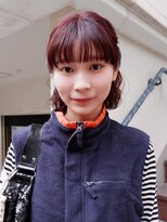 オーオ シカシカ(OOO YY)&nbsp;ボブパーマ×ラベンダーブラウン