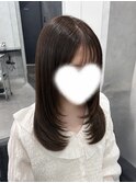 レイヤーカットオリーブベージュ川越本川越