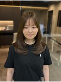 ミントベージュ×レイヤー