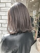 パーク(PAAQ) 【田中 智大】切りっぱなしボブ×beach (アッシュベージュ)