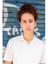 オースティン 門前仲町(AUSTIN)&nbsp;ツイストパーマ七三オールバックマッシュウルフスリークショート