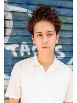 オースティン 門前仲町(AUSTIN) ツイストパーマ七三オールバックマッシュウルフスリークショート