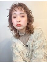 ノースイースト 登戸店(northeast)&nbsp;くるくるヘア/ミディアムレイヤー/ウルフ