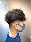 パーマ風クセ毛ショート