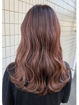 バベル(BABEL Hair Design)&nbsp;【BABEL】ピンクグラデーション、暖色系カラー