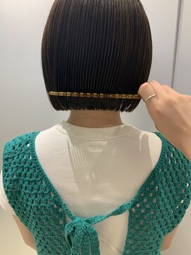 ヘアーエスクールシーユー 枚方T-SITE店(hair S.COEUR×Cu) ぷつっとボブ