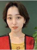 ボブ外ハネ オシャレ カジュアルパーマ 20代30代40代