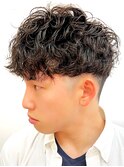 メンズパーマ/波巻き/スパイラル/ツイスト/ツーブロックマッシュ