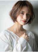 外国人風カラーウザバング小顔矯正立体カットy戸頭20代30代40代!