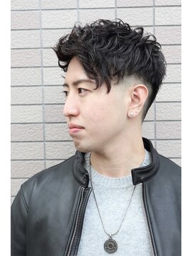 ビフィーノ モーダ 苦楽園店(bifino moda) ツイストスパイラルパーマソフトツーブロック メンズパーマ