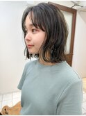 オリーブグレイジュ×ミディアムBob