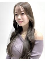 ワン バイ ジエクト(One by The Ect)&nbsp;【レイヤーロング】シルキーベージュミルクティーアッシュカラー