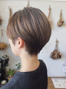 ヘアスタジオ ブリエ(HAIR STUDIO BRILLER) 2025 ナチュラルショート×ハイライト×ローライトMIX 髪質改善