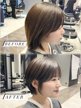 ハルキミナト ジャパン ヨコハマ(HARUKI MINATO japan YOKOHAMA) 丸みショート