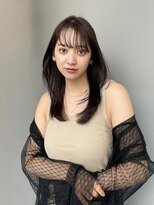 トリッカ シブヤ(TRICCA SHIBUYA)&nbsp;ナチュラル/ブラウン/艶/ロングレイヤー/透明感/透け感/20代