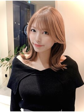 ミズチャーム(Ms.CHARM) くびれ/ミディー/顔周りレイヤー/シアカラー