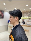 ビジネスマンショート　くせ毛を活かしフェザーパーマ風　恵比寿