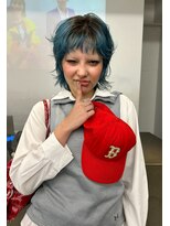 レコ 渋谷(LECO)&nbsp;レイヤーカットハイトーンケアブリーチペールブルースカイブルー