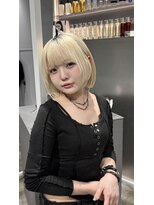 メゾン 原宿(MAISON)&nbsp;レイヤーカット×ホワイトブロンド