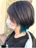 横須賀ショートボブくびれショートイルミナカラー顔周りレイヤー