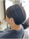 ツーブロック刈り上げショート
