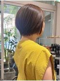 前髪あり/ショートボブ/ベージュカラー/20代◎30代◎40代