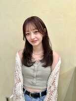 スニュウ(snuw)&nbsp;【snuw mina】レイヤーカット/ミディアムレイヤー/透明感カラー