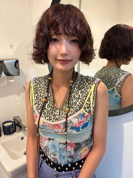 ピア ヤクイン(Pia Yakuin) レイヤーボブ　パーマ / アクセサリーエクステ