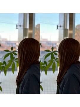 ラフィネ ヘアー ドゥー(RAFFINE HAIR DEUX) ワンレングスカット