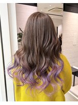 ステア ケース(stair case)&nbsp;グラデーションカラーラベンダー髪質改善トリートメント
