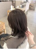 ミディアムレイヤー/ブリーチなしオリーブベージュ/船橋駅