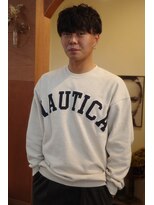 エディ(Edy) メンズマッシュシャドウパーマケアパーマ波巻きパーマ眉毛カット