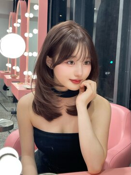 ボタン シブヤ(VOTAN SHIBUYA) 大人可愛さ溢れる☆似合わせ垢抜け◎ミディアムレイヤー/くびれ