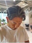 立川／刈り上げセンターパート／30代男性