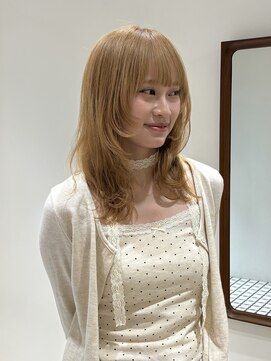 ニール シトロン 名古屋 伏見 丸の内(NEELU citron) 【NEELU_Rio】ブロンド + 顔周りレイヤー