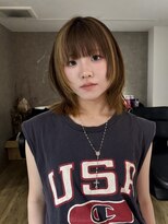 エトワ 中央店(etoi)&nbsp;大分切りっぱなし韓国レイヤーボブタイトめ軽めボブ外はねボブ
