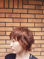 チキューアンドコー(CHI‐QUE＆Co.)&nbsp;マッシュルームショート × コーラルベージュ