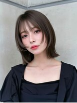 ロッソ 大橋店(Rosso)&nbsp;暗髪の軽やかフェイスレイヤーボブ【大橋】