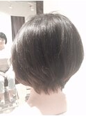 トップのボリュームが欲しい時のボブスタイル。