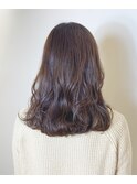 ロング×ピンクベージュ