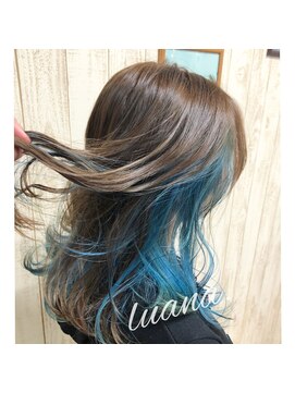 ヘアーデザインルアナ(Hair design Luana.) インナーカラーブルー