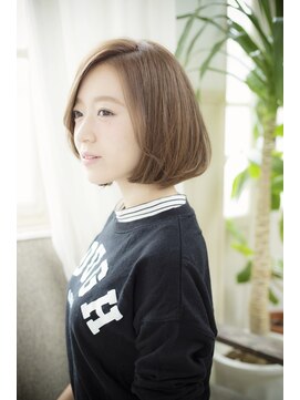 アッシュタカサキ(ash takasaki) 20代30代 大人かわいいモテ愛されナチュラルボブ