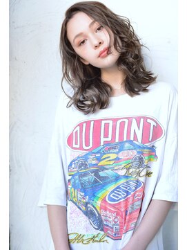 ロロ(ro-ro) plumyイルミナx外ハネボブxアッシュブラウンxネオウルフ