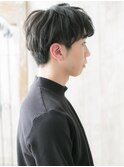 マットな質感◎黒髪ニュアンスマッシュ束感カットL