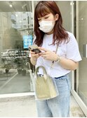 オレンジカラー　ダブルカラー  ハイトーンカラー