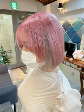 ロア 福岡天神本店(LORE) 淡いすももピンクカラー