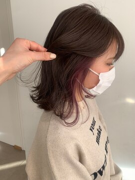 エミィ(emme) 【emme×笹川】インナーカラー×ミディ