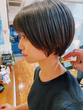 ロウバイレボ 柏(lou by revo) イメチェン/レッドブラウン/大人ミディ/フルバング/ショートボブ